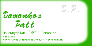 domonkos pall business card